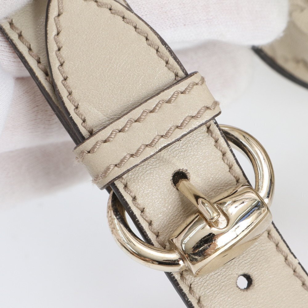 Gucci Guccissima Heart Emblem Leather Shoulder Bag Crossbody RIM - Picture 9 of 10